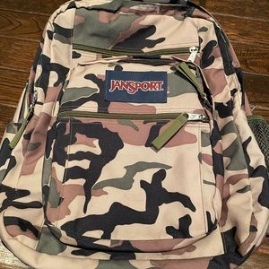 Camo JanSport Big Student backpack